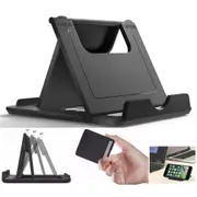 Foldable 360o Universal Desk Mount Phone Stand Black Cradle Holder Tablet