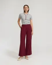 Pascale Rib Polo Top