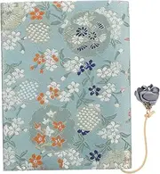 TEMPNAP Floral Fabric Book Sleeve Protector Handmade Book Cover for Journals Elegant Design Scratch and Spill Protection for Stylish Organization