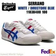 Onitsuka Tiger SERRANO WHITE / DIRECTOIRE BLUE 1183B400 100 UNISEX NEW! F/S