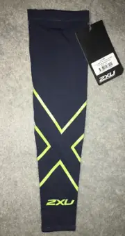 New 2XU PWX Compression Ombré Blue Gecko Glow Arm Sleeve Guard - Medium - single