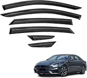 OAD4X4 Weathershields Compatible with Hyundai Sonata 2020-Onwards, Weather Shields Window Visors Wind Deflectors Sun Rain Guard 6PCS Set
