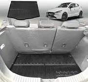 X-CAR 3D All-Weather Boot Liner for Mazda 2 Hatch 2014-2025 DJ Series Heavy Duty Cargo Trunk Mat Luggage Tray