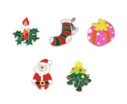 Christmas Pin Brooches For Christmas Elements Pin Snowman Bells Christmas Tree Jewelry Pin Christmas Decorations,Style4