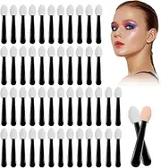 50PCS Eyeshadow Brushes Eyeshadow Applicators Brush Pack Make Up Applicators Disposable Eyeshadow Brush Sponges for Eyeliner Eye Arts Crafts Diy Nail Art And Crafts Makeup Beauty Tool Kits