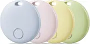 Reyke Air Tags-4 Pack Smart Tag, Luggage Tracker Works with Apple Find My (iOS Only), Item Finder for Key, Backpack, Wallet, IP67 Waterproof