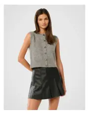 [Forever New] Meisha Button Through Knitted Jumper in Grey