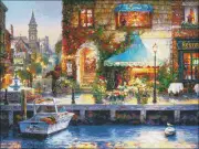 Needlework Craft Full Embroidery DIY Counted Cross Stitch Kits Flower Shop Light
