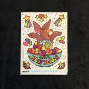 Vtg 80’s ILLUMINATIONS Scratch & Sniff Stickers - JELLY BEAN Rabbit -