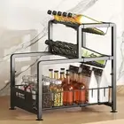 Kitchen Spice Rack Organizer Multifunctional Organizer Kitchen Supplies Shelf