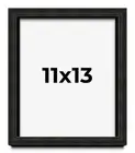 11x13 Shadow Box Black Rustic Barnwood Display Frame | 1.125 Inch Deep | 0.875