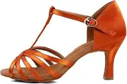 [DKZSYIM] Women's Latin Dance Shoes Tango Wedding Salsa Ballroom Performance Shoes,Model WX2324