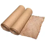 2Roll 20’’x328 Feet Honeycomb Packing Paper Wrap ECO for Moving Shipping Packing