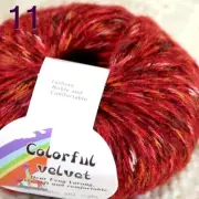 Sale 1BallsX50g Fluffy Soft Colorful Mohair Rugs Shawls Blankets Crochet Yarn 11