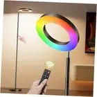 32W RGB Floor Lamp, Bright LED Standing Lamp with Remote, Black (Single-Sided)