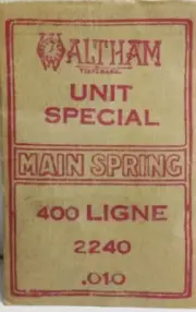 Waltham Factory Mainspring for Watches 2240 400 LINGE B26#295