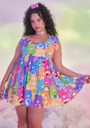 [Dolls Kill x Care Bears] Divine Dream Chaser Babydoll Dress