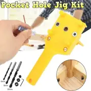 41 pcs Pocket Hole Jig Kit Woodworking Guide Oblique Drill Angle Hole Locator AU