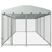 Andala Pets Outdoor Dog Kennel with Roof 7.6x3.8x2.3 m