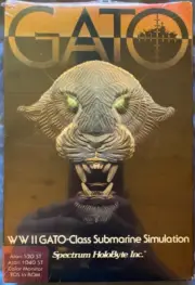Gato Atari 1040/520 ST NEW Disk by Spectrum HoloByte damaged box