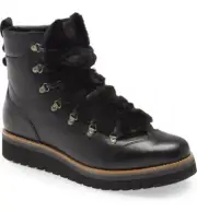COLE HAAN ZeroGrand Lodge Lace-Up Waterproof Leather Black Size 6 M