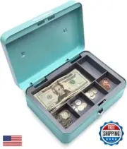 Honeywell Safes and Door Locks - Standard Money Lock Box with Key Lock - Stee