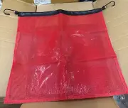 Tellico 1818B Red 18" x 18" Mesh Warning Flag with Elastic Strap and J-Hook