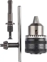 Bosch Accessories 1x SDS Plus Adapter with Drill Chuck (from CYL to SDS Plus, with Key, Ø 1.5-13 mm, to be Used Without Impact Function, Accessories for Light Hammer Drills)