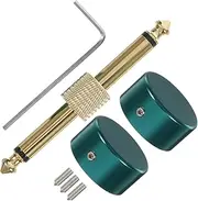 DRESSOOS Sturdy Metal Guitar Pedal Footswitch Topper Pedal Coupler Button Cap Effect Connector Improve Sound Stability Accessories