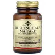 Solgar, Reishi Shiitake Maitake Mushroom Extract, 50 Vegetable Capsules