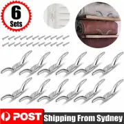 6Sets Blinds Cord Cleat Safety Winders with Screws for Roman Shade Curtains Rope