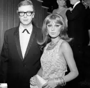 British Film Academy Awards Michael Caine and Elizabeth Ercy 24th - Old Photo