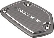 HJQHYLDZ Compatible With BMW F900R F900XR F900 R/XR 2020-2023 Motorcycle CNC Aluminum Front Brake Fluid Reservoir Oil Cup Cap Master Cylinder Cover(Gray-F900XR)