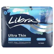 Libra Pads Ultra Thins Regular No Wings X 14