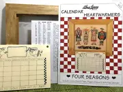 Angels Calendar Heartwarmers Four Seasons Alma Lynne Cross Stitch Kit & Frame