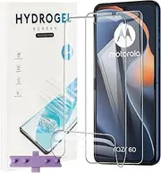 [CONAPIKA] Hydrogel Screen Protector for Motorola Razr 60/Razr 60 Ultra, 2 Pack HD Clear Soft TPU Protective Film Support Fingerprint Unlock Full Covered Anti-Scratch Bubble Free Screen Protector