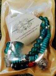 Turquoise Blue Trio Essential Oil Diffuser Bracelet