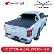 Tonneau Cover Mitsubishi Triton Dual Cab - Clip On - with Factory Sports Bars