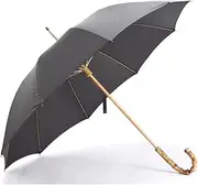 [Wnota] Umbrella Golf Umbrella 10 Bones Windproof Stick Umbrella Bamboo Handle Retro Gentleman Manual Canopy Vented Umbrella Umbrellas