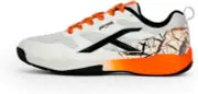 HUNDRED Beast Max Non-Marking Professional Badminton Shoes (White/Orange 9 US)
