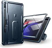 [Dexnor] for Samsung Galaxy Tab S9 Plus Case, [Built in Screen Protector and Kickstand] Heavy Duty Military Grade Protection Shockproof Protective Cover for Samsung Tab S9 Plus - Blue