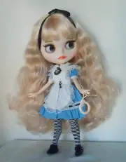 Blythe Doll Alice in Wonderland Jointed Body Mate face 18 hands