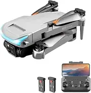 RC Drone with Camera 4K Dual Camera 3 Sides Obstacle Avoidance Optical Flying Stationary Remote Control Quadcopter for Kids Adults 2 Batteries