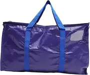 Space-saving Moving Bag Zipper and Tag Pocket Sturdy Luggage Storage Tote for Home Travel
