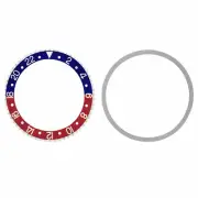 PEPSI BEZEL & INSERT + TENSION FOR ROLEX GMT MASTER I 16753 1675 16750 BLUE/RED