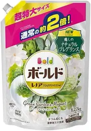 bold Liquid fabric softener laundry detergent green Garden & Muguet Refill abou