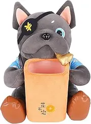 Plush Dog Car Tissue Box - Doggie Car Tissue Box, 2In1 Car Trash Can | Cute Car Tissue Box, Creative Animal Cartoon Tissue Box, Soft Car Tissue Decorative Organizer for Car Home, Dog
