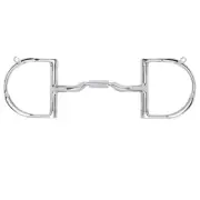 Myler Bits Myler SS w/Hook Low Port Comfort Snaffle