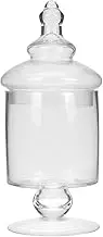SEWACC Glass Apothecary Jar, Clear Candy Buffet Display Storage Jars Decorative Cookies Storage Clear Glass Canisters for Kitchen Wedding Party
