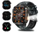 Men's Military Smart Watch HD Compass Altimeter Barometer Fitness Tracker Sports